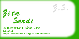 zita sardi business card